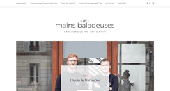 Desktop Screenshot of lesmainsbaladeuses.com